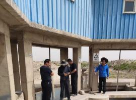 平面钢闸门维修完毕，甲方组织验收