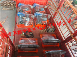 阿克苏地区拜城县布隆乡调蓄池工程卷扬机装车发货