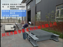 阿克苏地区拜城县布隆乡调蓄池工程拦污栅厚度测量