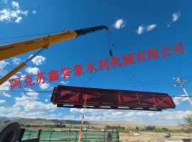 拜城县台尔维丘克现代化改造项目施工二标段钢渡槽施工